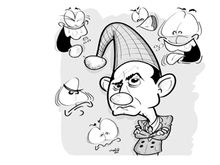 الملك والبهلوان!