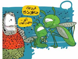 الجراد بيشاور عقله .. استعدوا