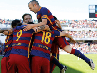 برشلونة بطل الدورى الإسبانى