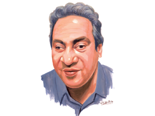 على شرف.. فنان يحركه الخيال