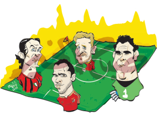 عندما يطلق اللاعب صافرة النهاية على البساط الأخضر