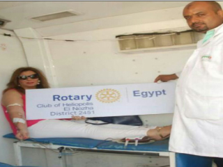 حملة  روتارى هليوبوليس للتبرع بالدم