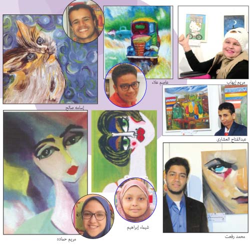 يوميات الألم  والفرح فى لوحات أطفال 57