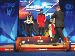 نعيمة سعيد بطلة  من ذهب