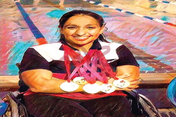 آية عباس: فى الميه مافيش إعاقة