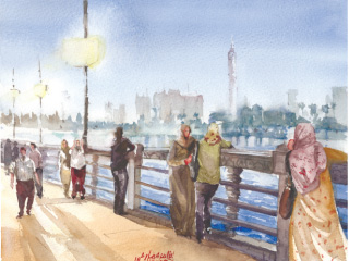 حب وفن وذكريات كبارى نيل القاهرة..