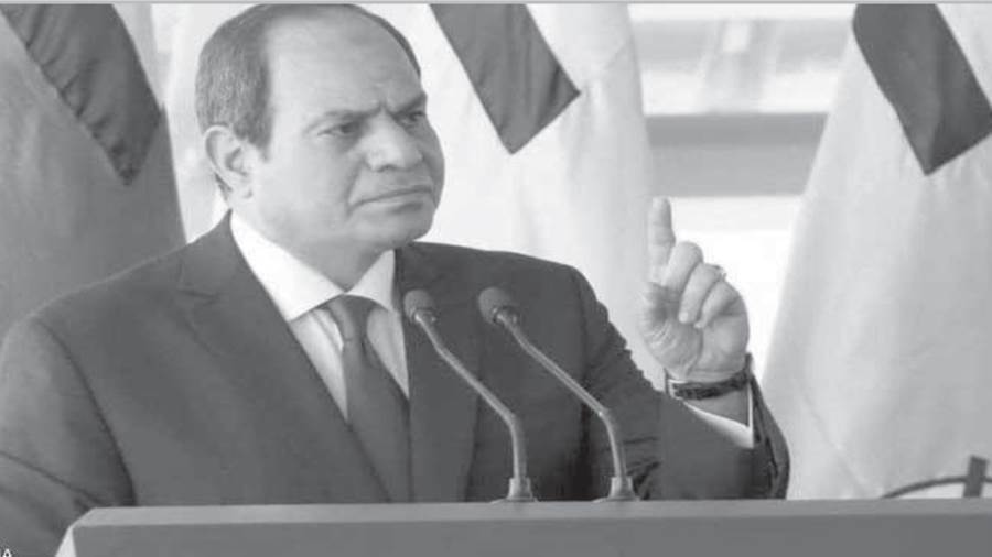 الرئيس السيسى: أمن مصر خط أحمر