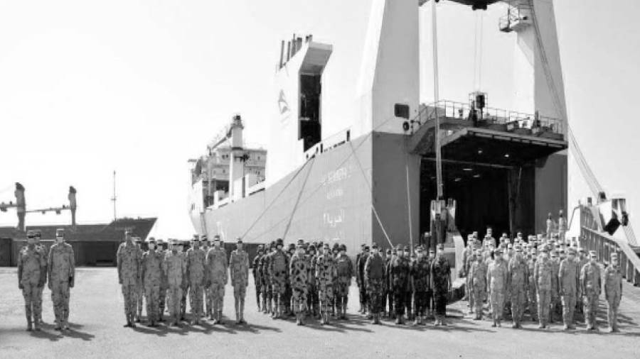 القوات المشاركة فى مناورات حماة النيل