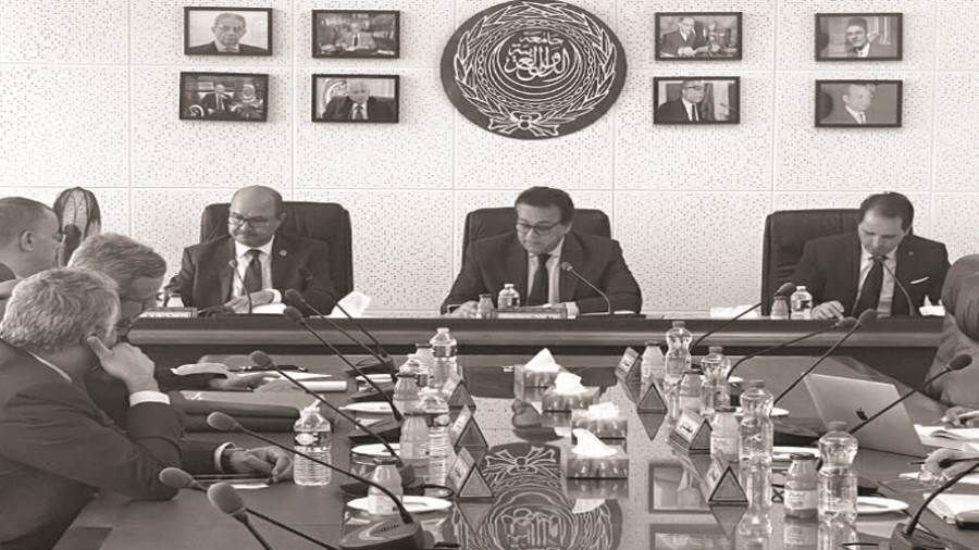 الدكتور خالد عبدالغفار أثناء مباحثاته في جنيف