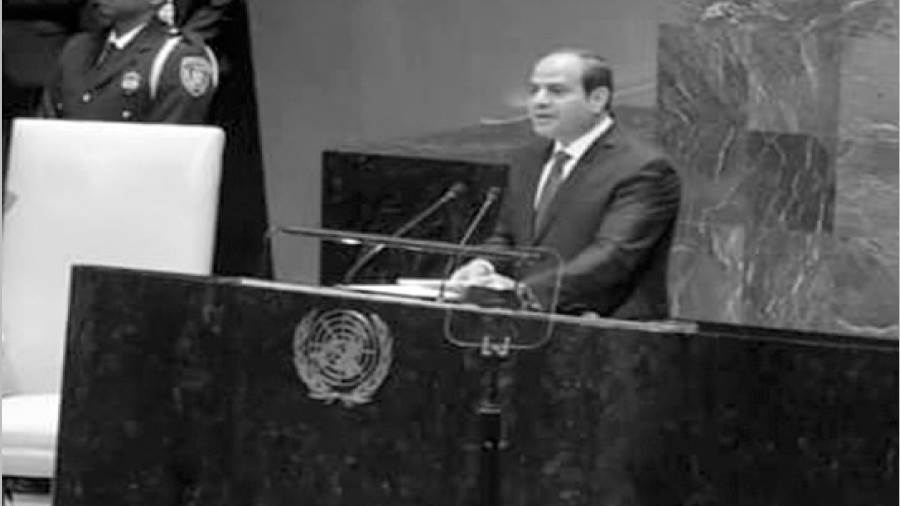 السيسى فى الأمم المتحدة سبتمبر 2019
