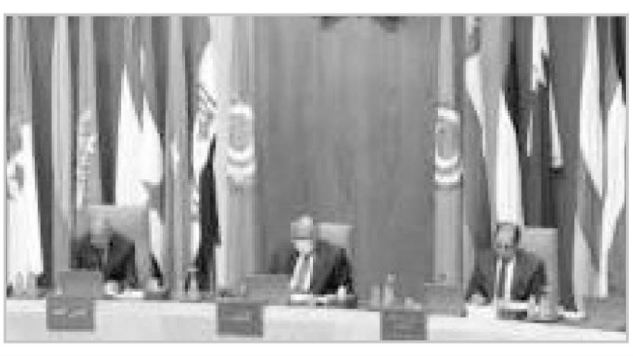 خلال اجتماع وزراء الخارجية العرب