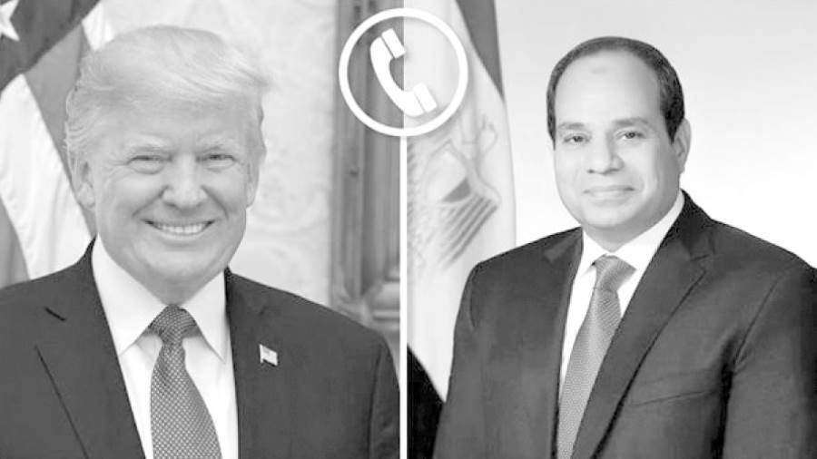 الرئيس عبدالفتاح السيسى ودونالد ترامب