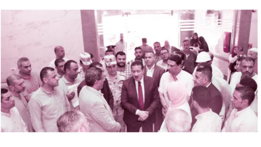 محافظ المنوفية مع أهالى شما