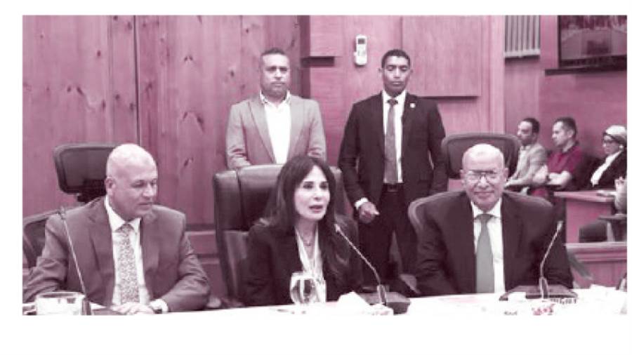وزيرة الإسكان خلال الاجتماع