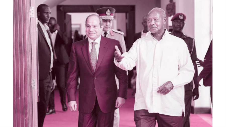 الرئيس موسيفينى يرحب بالرئيس السيسى