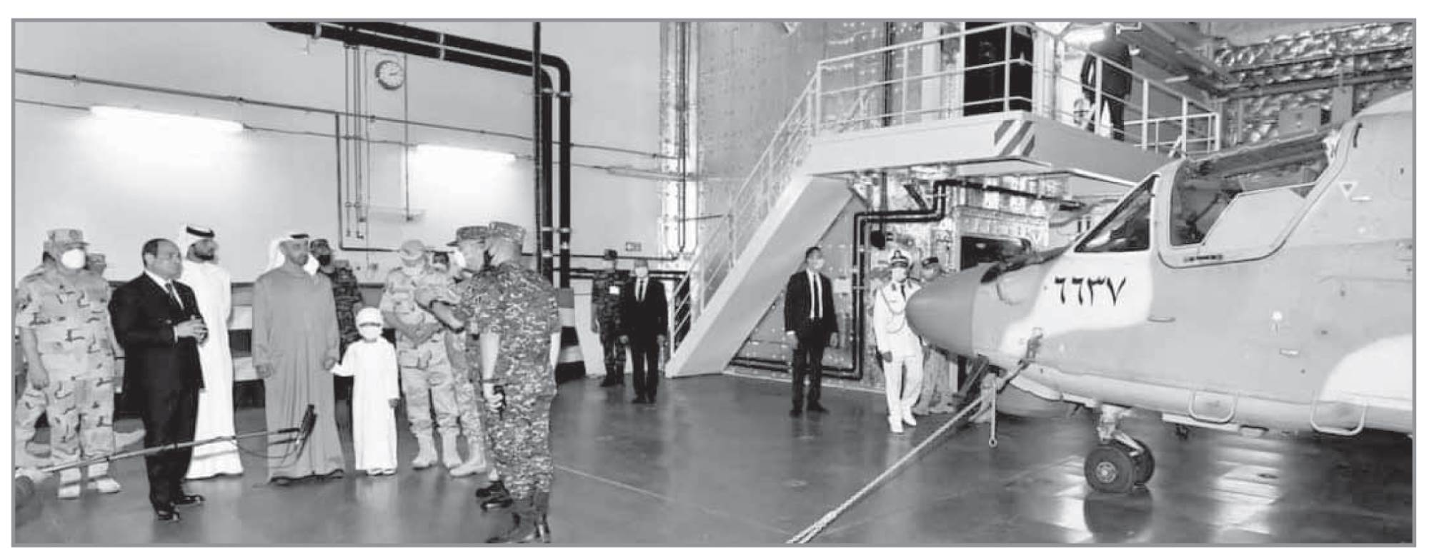 الرئيس السيسى فى قاعدة 3 يوليو العسكرية