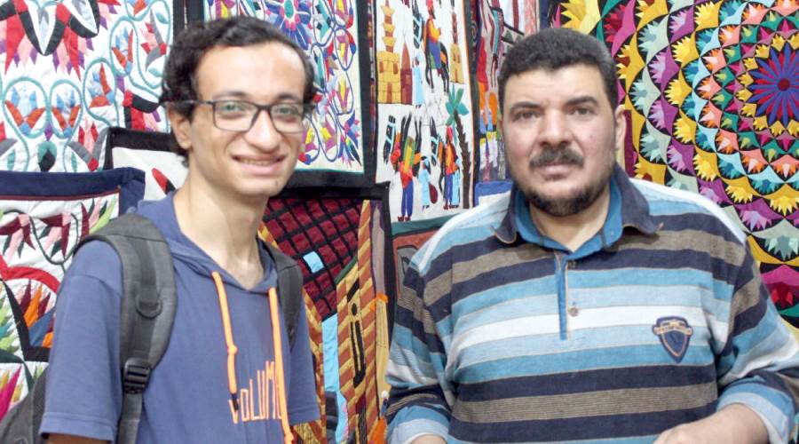 الحج محمد برعى مع المحرر
