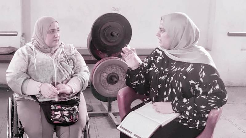 نادية خلال الحوار مع صباح الخير