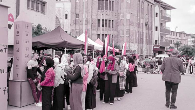 تواجد ملحوظ للسيدات فى انتخابات دمياط