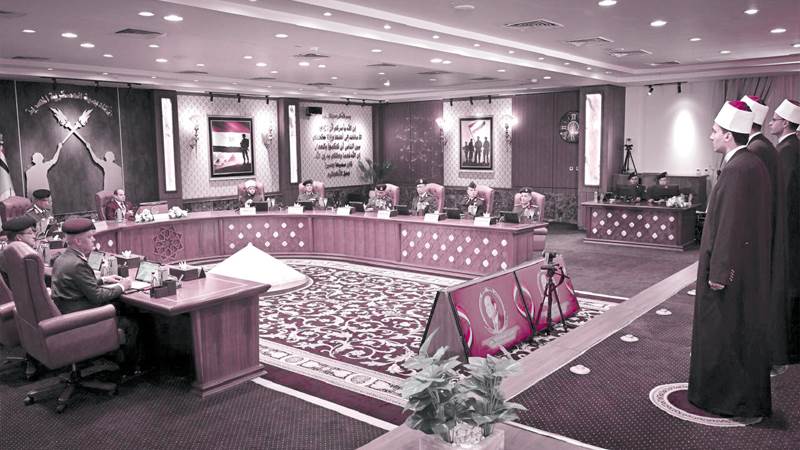 عدد من أئمة الأوقاف خلال حضورهم للأكاديمية