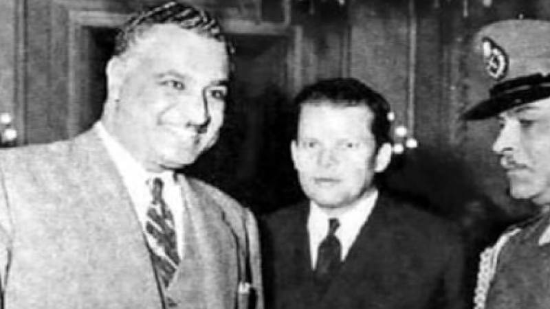 مع الرئيس جمال عبدالناصر