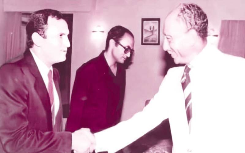 لقاء مع الرئيس السادات