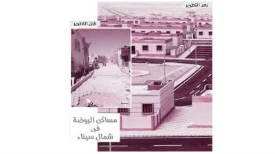 مساكن الروضة فى شمال سيناء