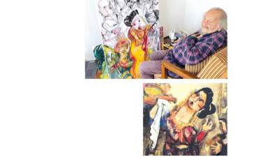 سر غضب «أم كلثوم» من لوحات «بهجورى»