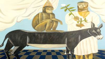 فانتازيا «القرد والحمار» فى لوحات صلاح المر